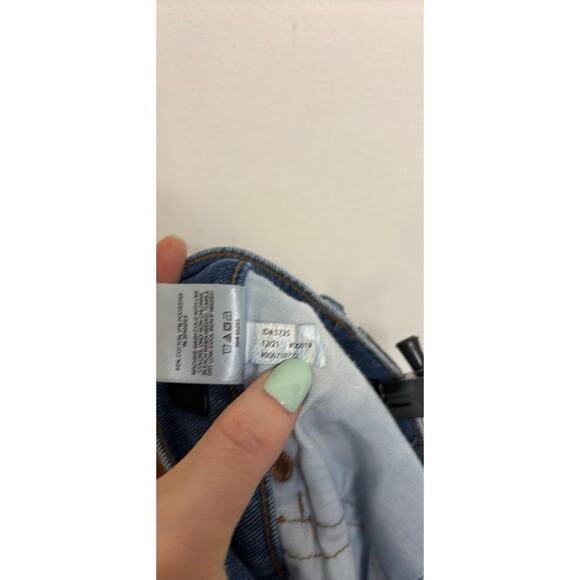 Express Jeans Womens 6 Regular Blue Light Wash High Waisted Straight Ankle - Picture 7 of 7